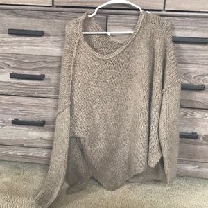 Free people brown sweater